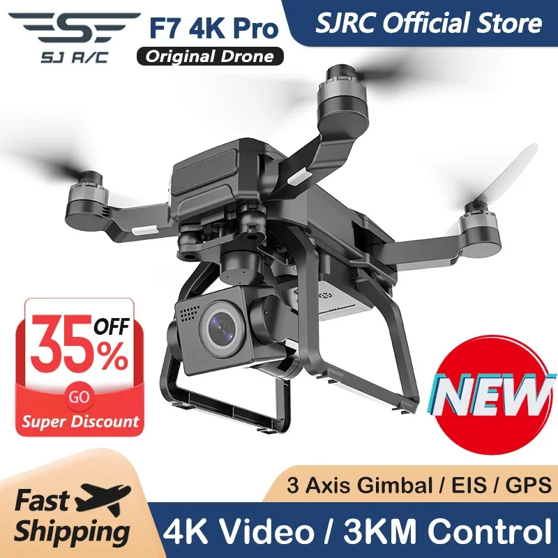 Fpv Brushless Rc Drone 4K - SJRC F7 4K PRO Drone con