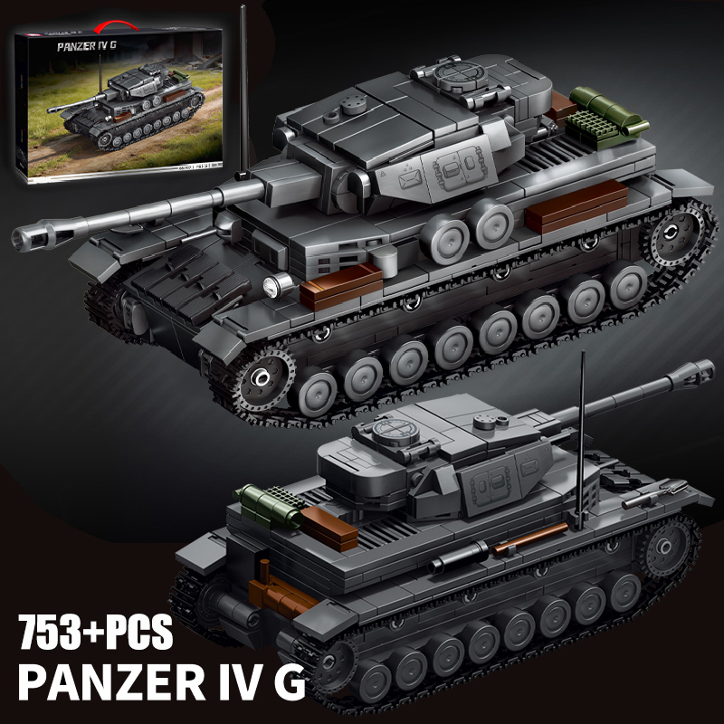 Lego Compatible Military Tank - Modellino in Scala 1/35 del Panzerkampfwagen