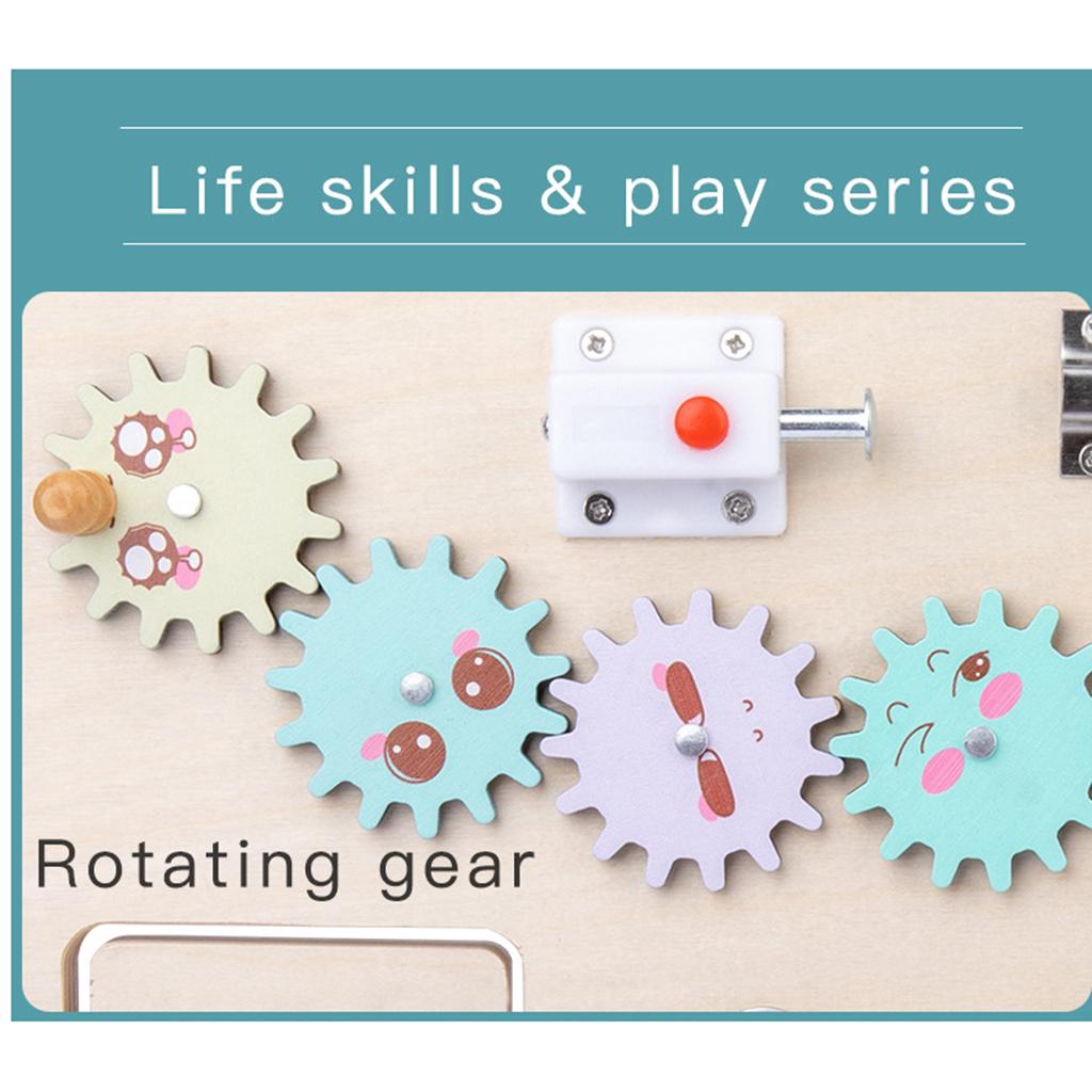 Tavola di Attività per Bambini - Montessori Wooden Busy Board Toddler recensione e prezzo