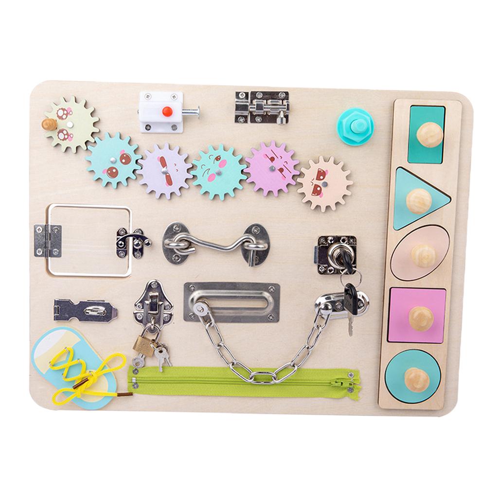 Tavola di Attività per Bambini - Montessori Wooden Busy Board Toddler recensione e prezzo