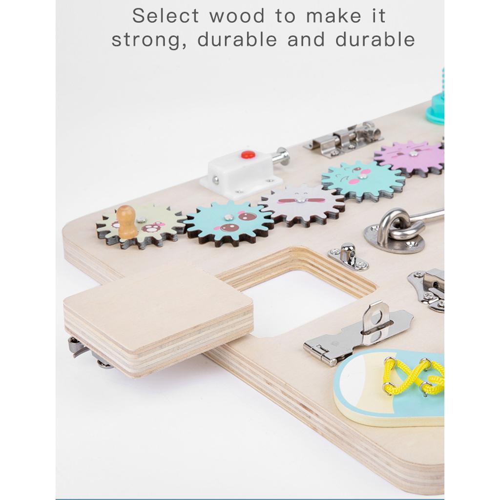Tavola di Attività per Bambini - Montessori Wooden Busy Board Toddler recensione e prezzo